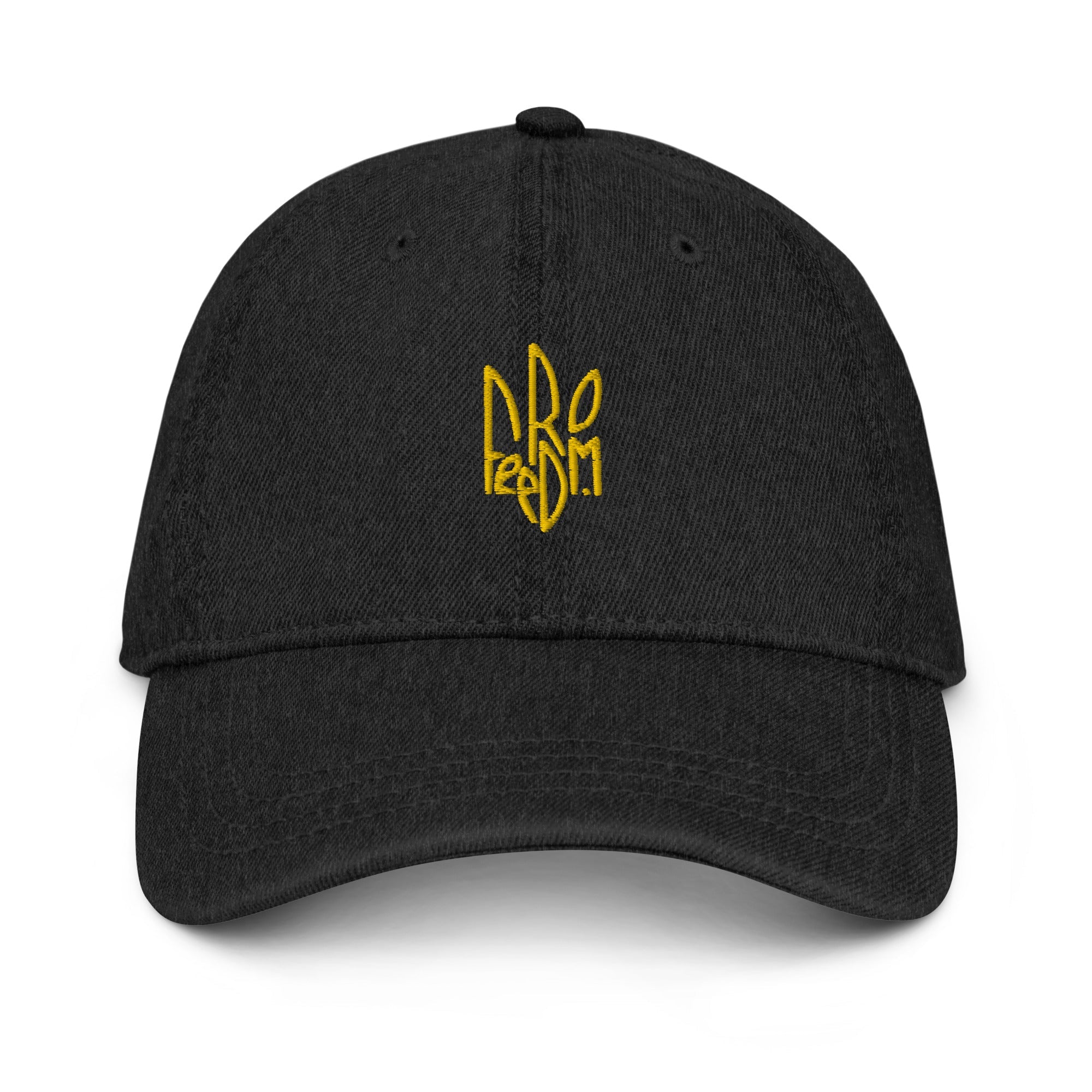 Freedom Tryzub x Ukrainian Flag - Denim Dad Hat - Saint Javelin