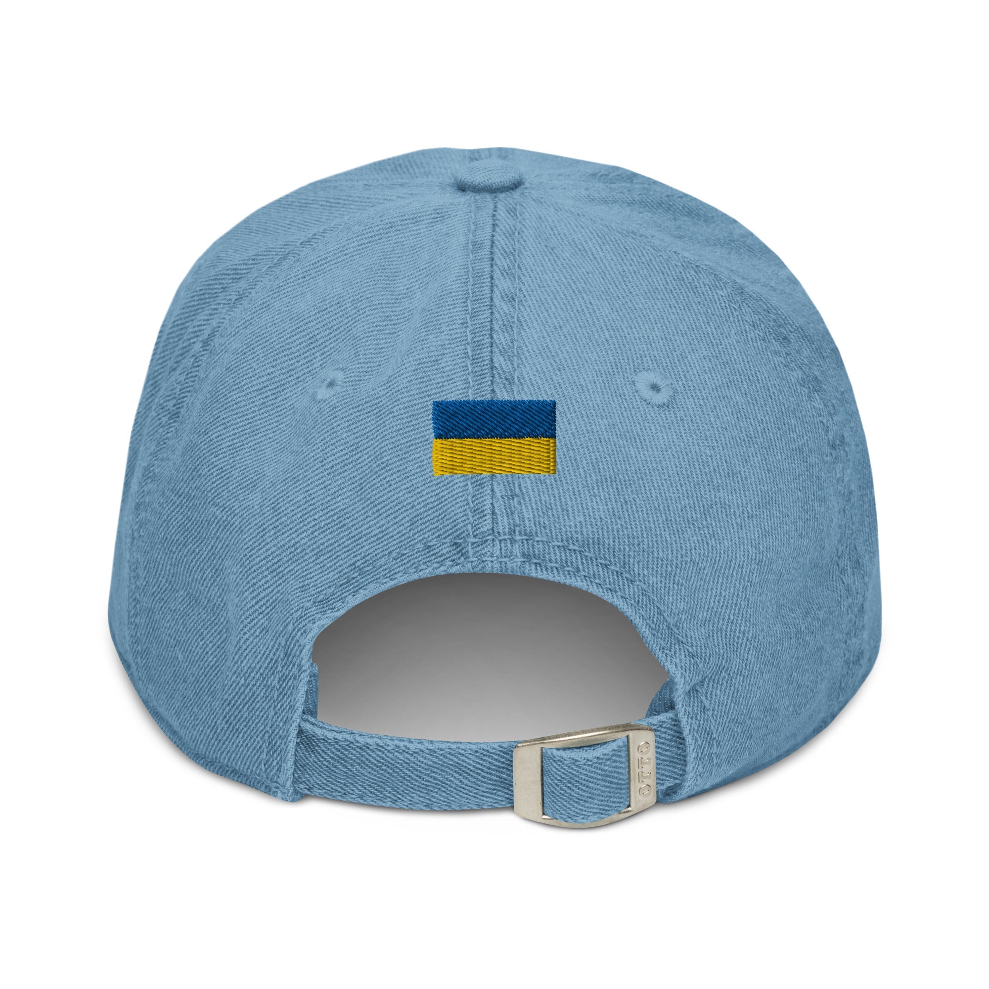 Freedom Tryzub x Ukrainian Flag - Denim Dad Hat - Saint Javelin