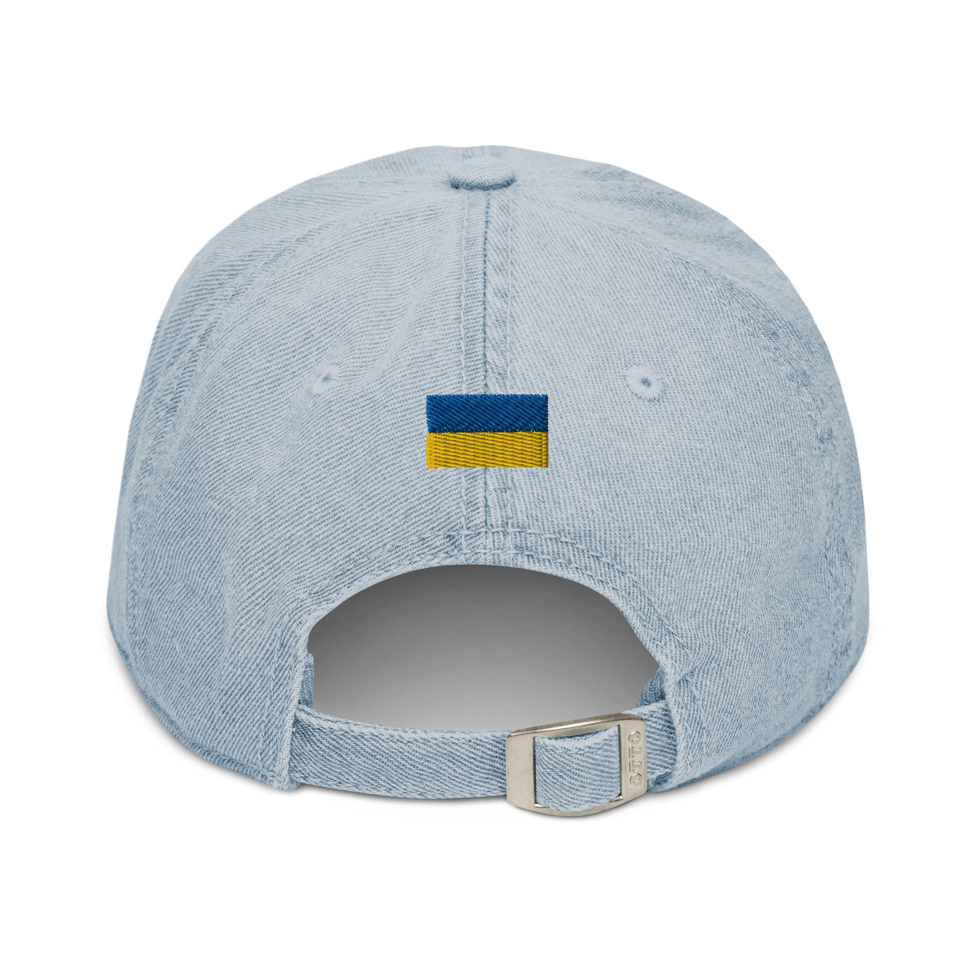 Freedom Tryzub x Ukrainian Flag - Denim Dad Hat - Saint Javelin