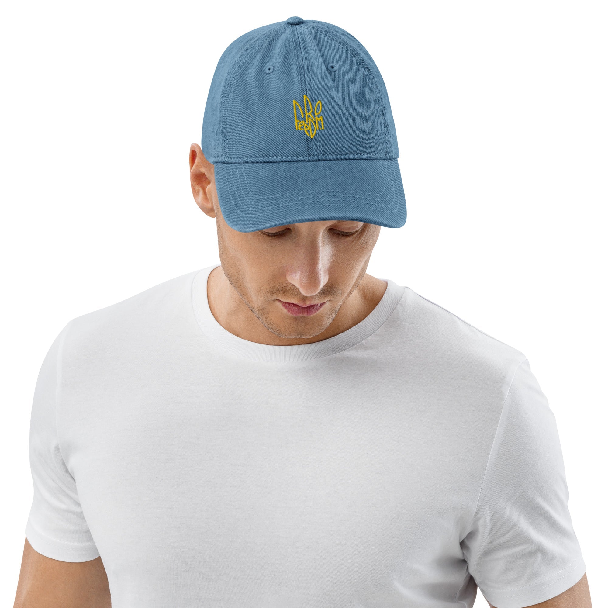 Freedom Tryzub x Ukrainian Flag - Denim Dad Hat - Saint Javelin