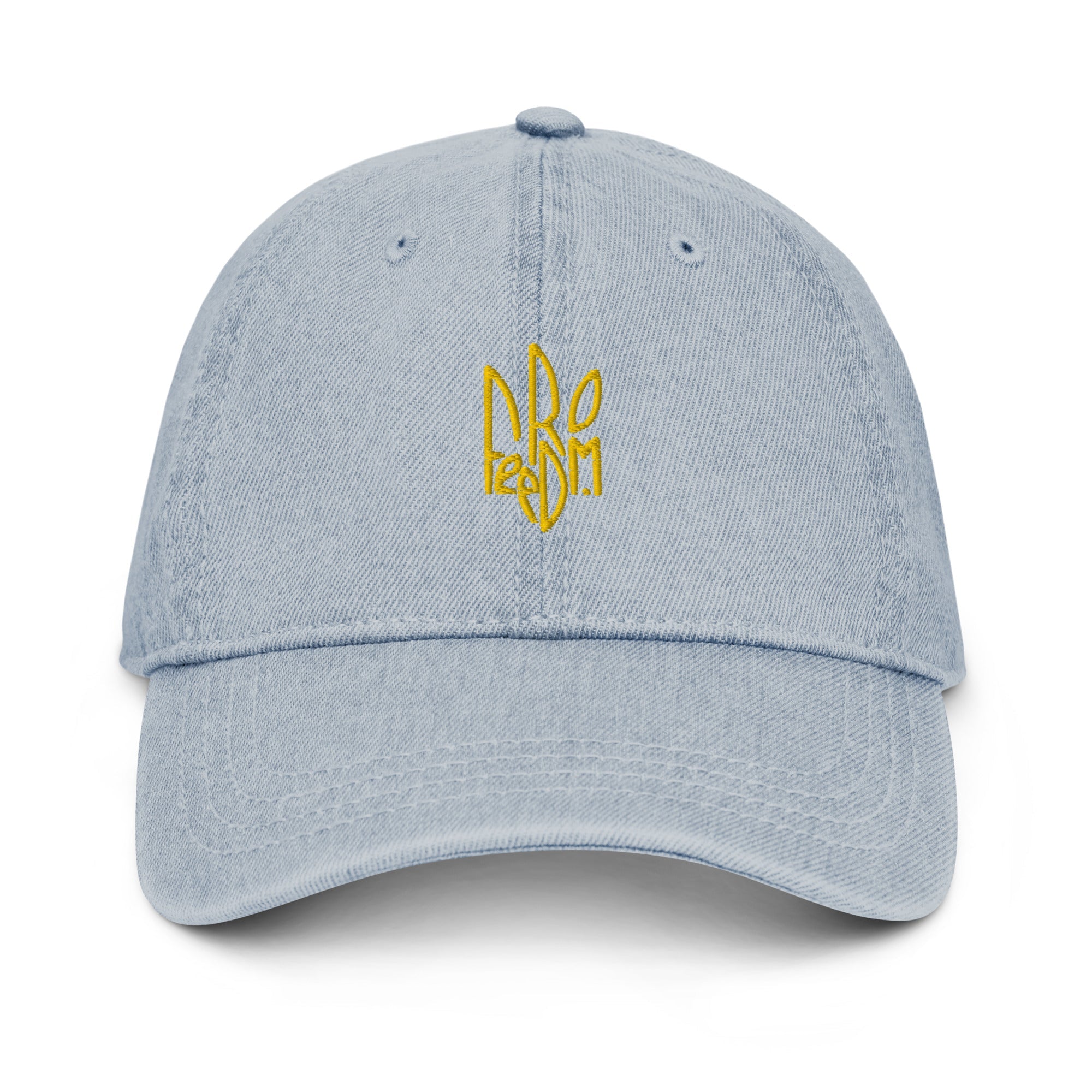 Freedom Tryzub x Ukrainian Flag - Denim Dad Hat - Saint Javelin