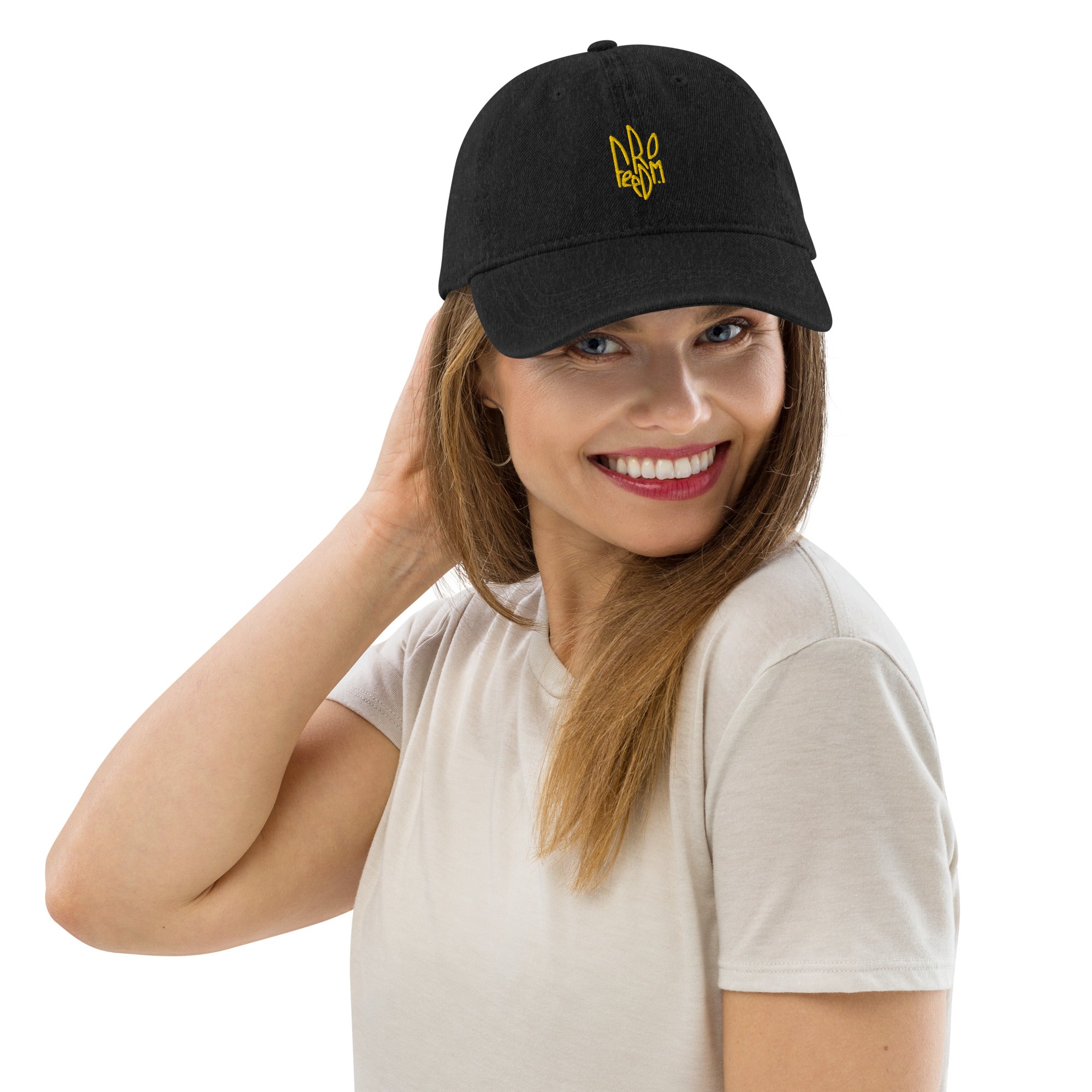 Freedom Tryzub x Ukrainian Flag - Denim Dad Hat - Saint Javelin