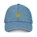 Freedom Tryzub x Ukrainian Flag - Denim Dad Hat - Saint Javelin