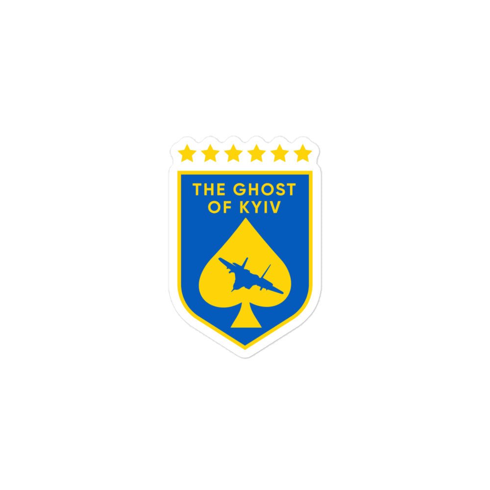 Ghost of Kyiv Crest - Sticker - Saint Javelin