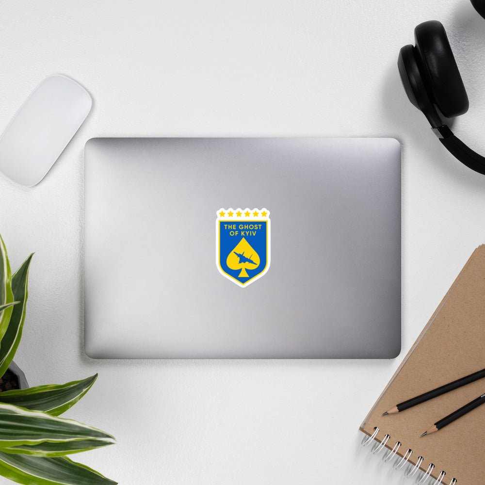 Ghost of Kyiv Crest - Sticker - Saint Javelin