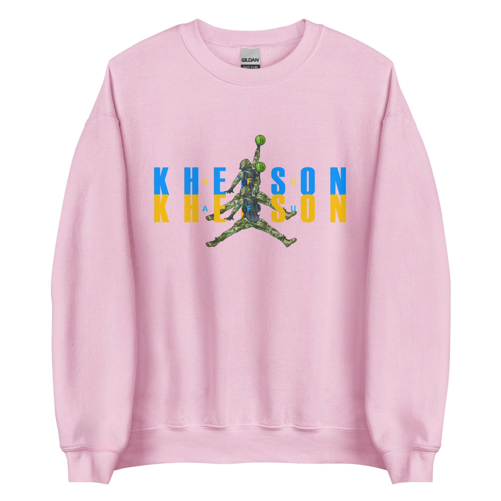 Kherson - Watermelon Warrior - Adult Crewneck Sweatshirt - Saint Javelin
