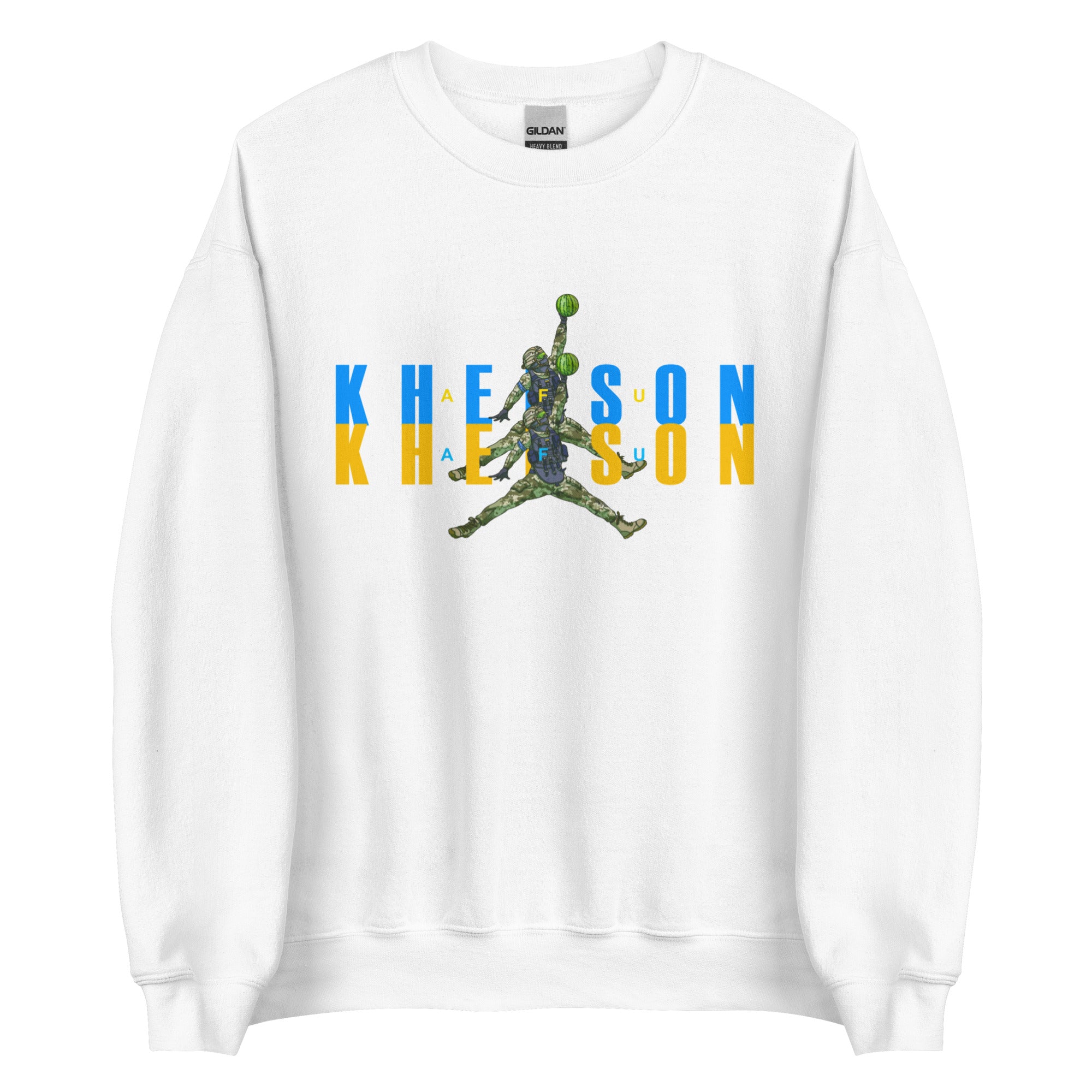 Kherson - Watermelon Warrior - Adult Crewneck Sweatshirt - Saint Javelin