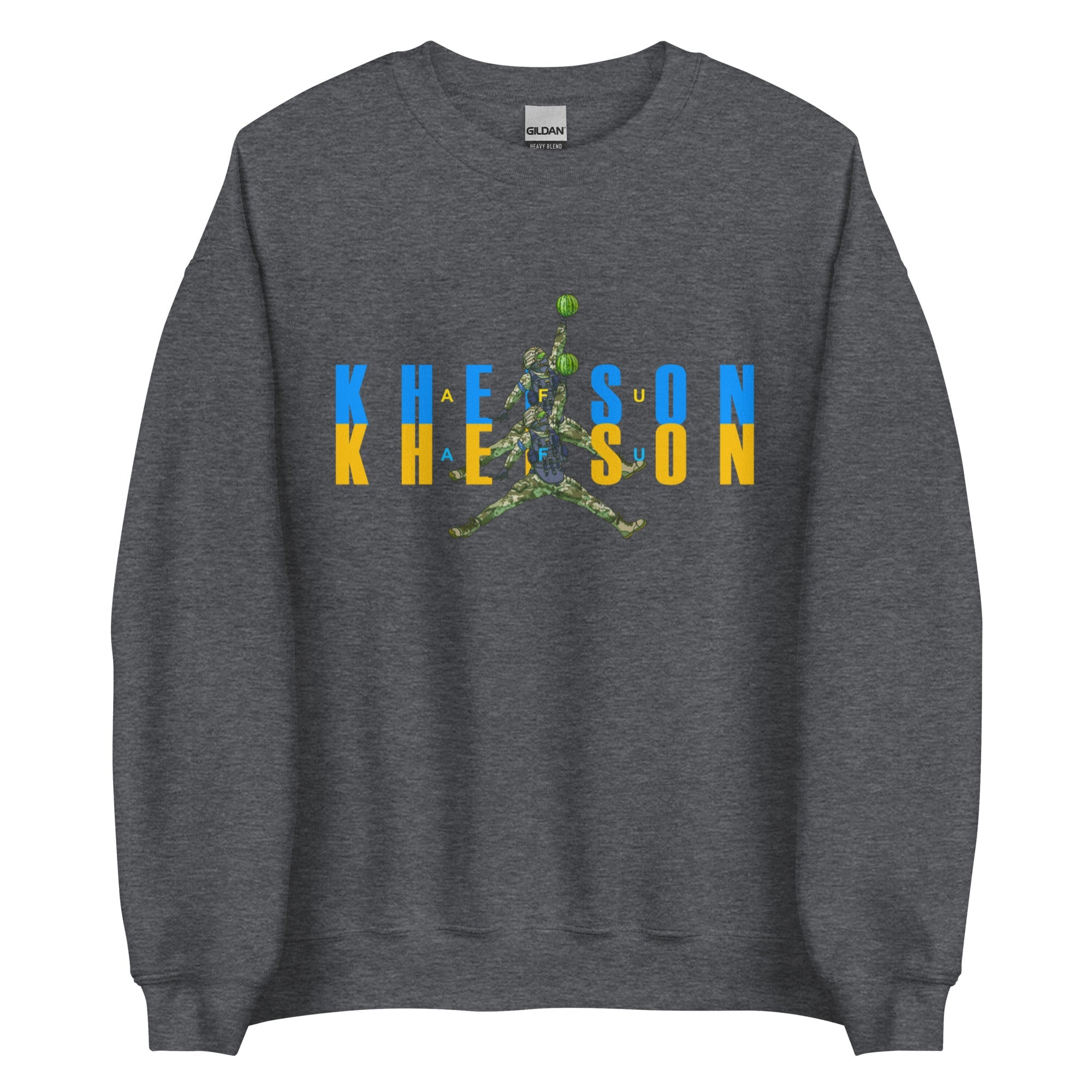 Kherson - Watermelon Warrior - Adult Crewneck Sweatshirt - Saint Javelin