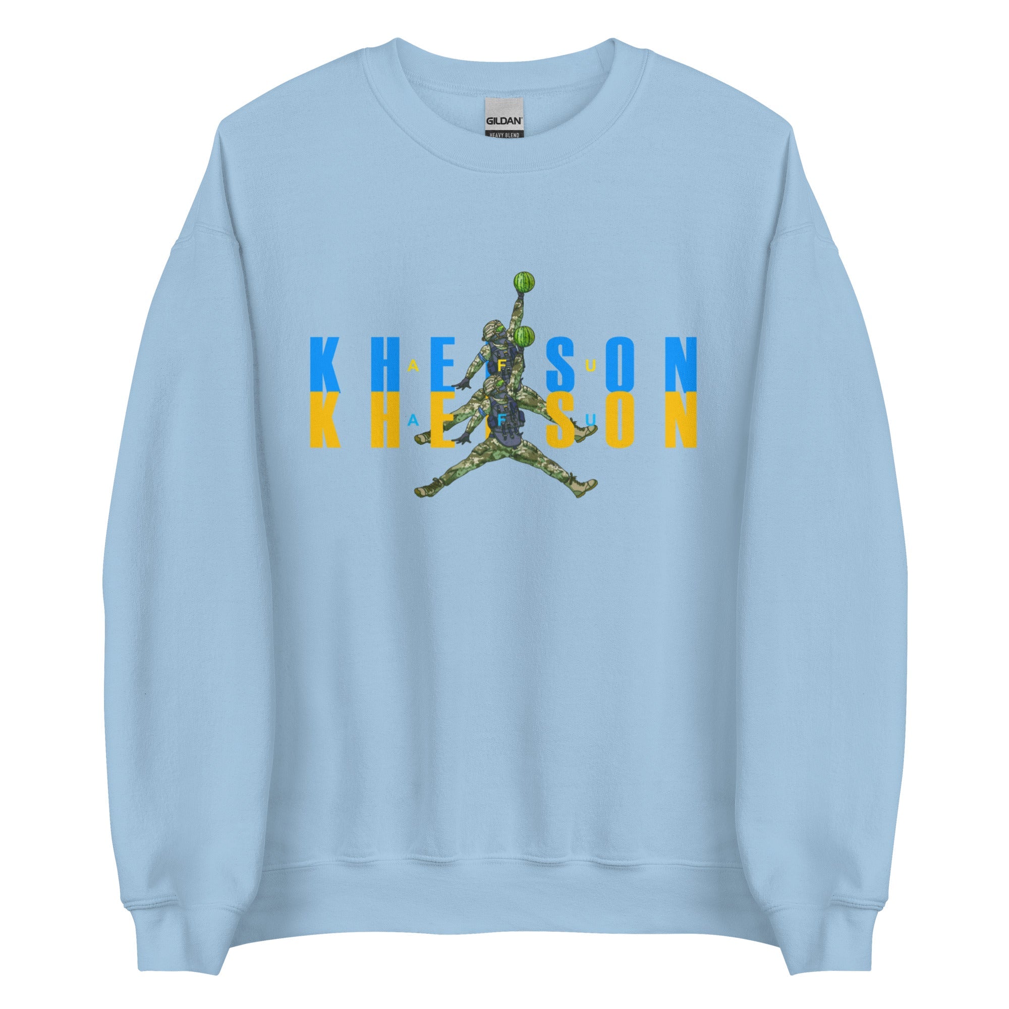 Kherson - Watermelon Warrior - Adult Crewneck Sweatshirt - Saint Javelin