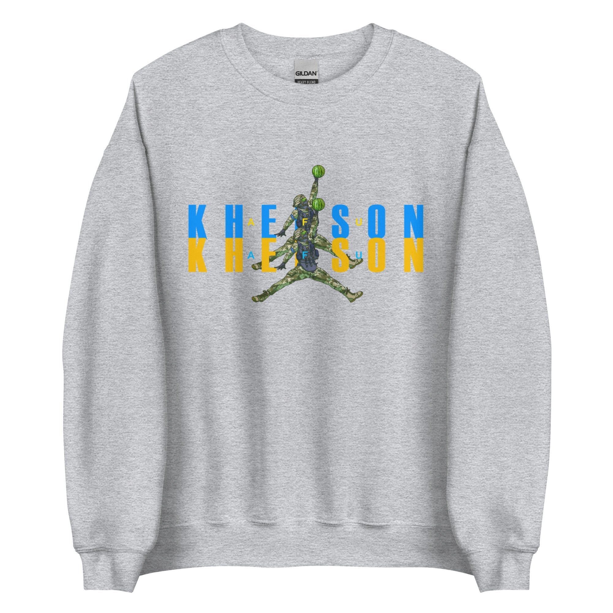 Kherson - Watermelon Warrior - Adult Crewneck Sweatshirt - Saint Javelin