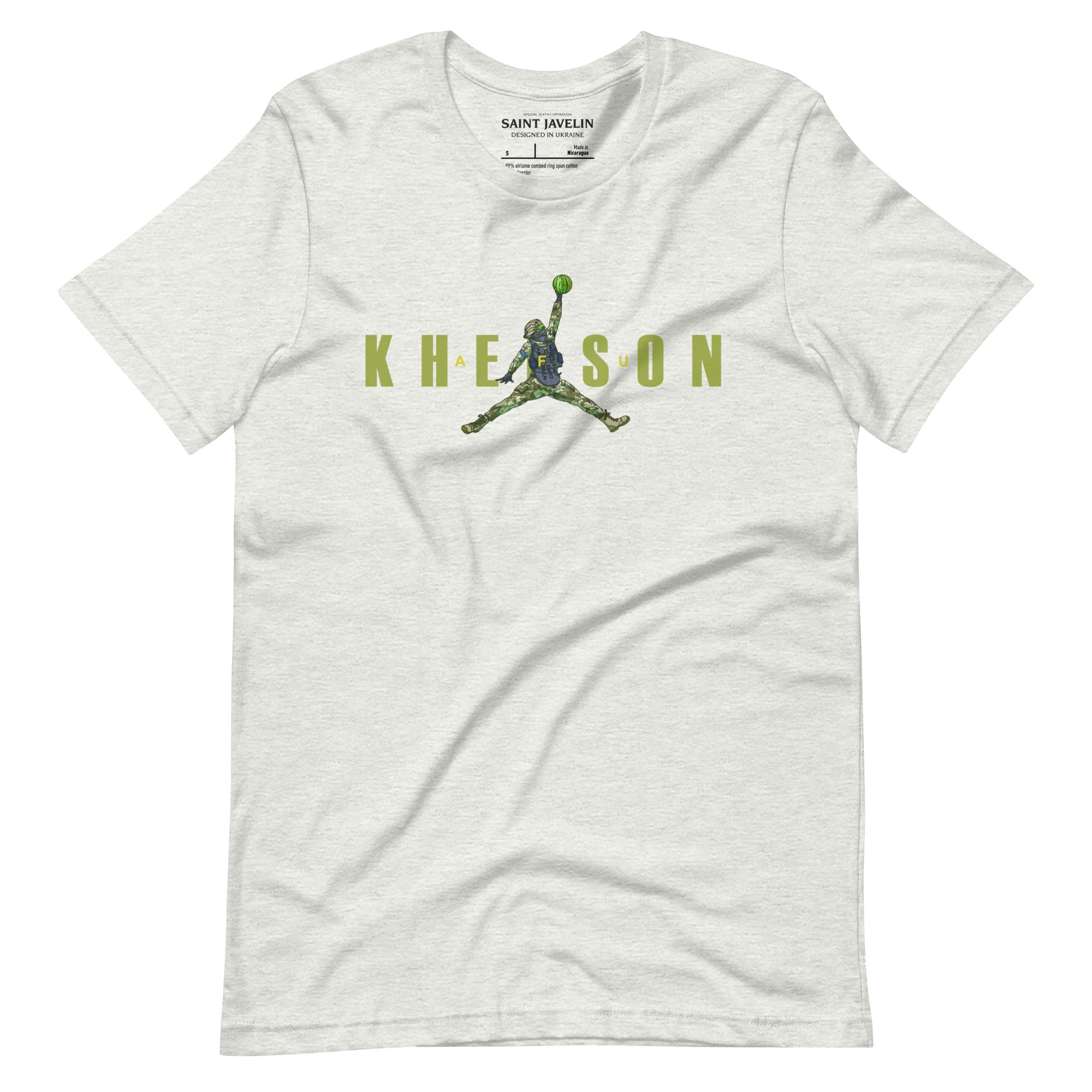 Kherson - Watermelon Warrior Army Green - Adult TShirt - Saint Javelin