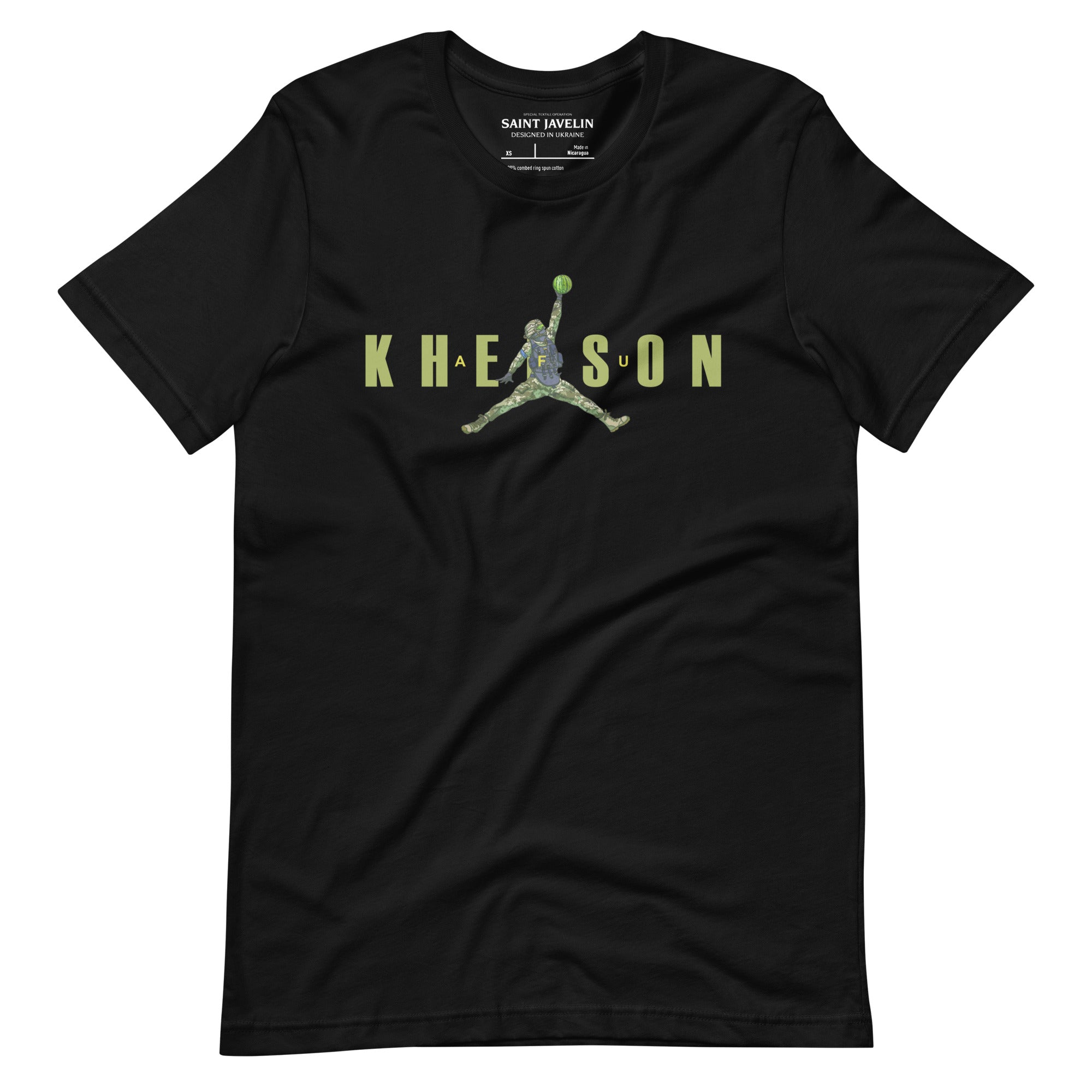 Kherson - Watermelon Warrior Army Green - Adult TShirt - Saint Javelin