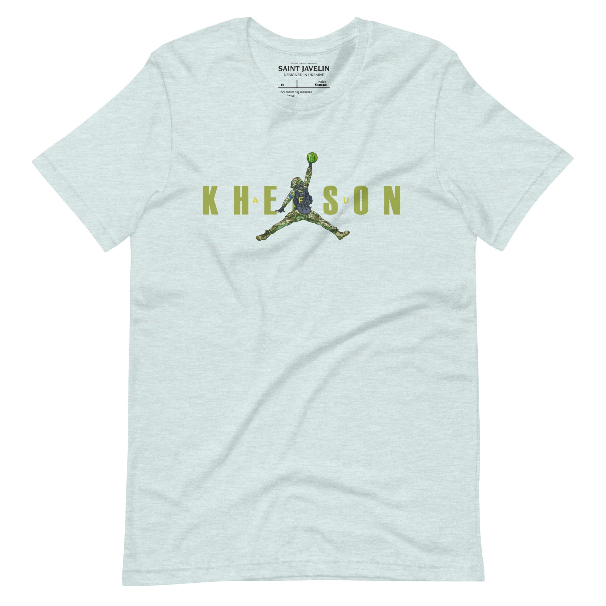 Kherson - Watermelon Warrior Army Green - Adult TShirt - Saint Javelin