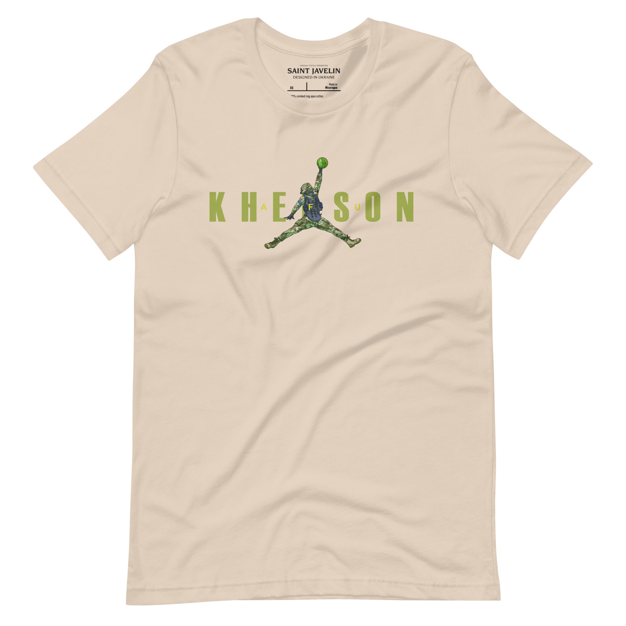 Kherson - Watermelon Warrior Army Green - Adult TShirt - Saint Javelin
