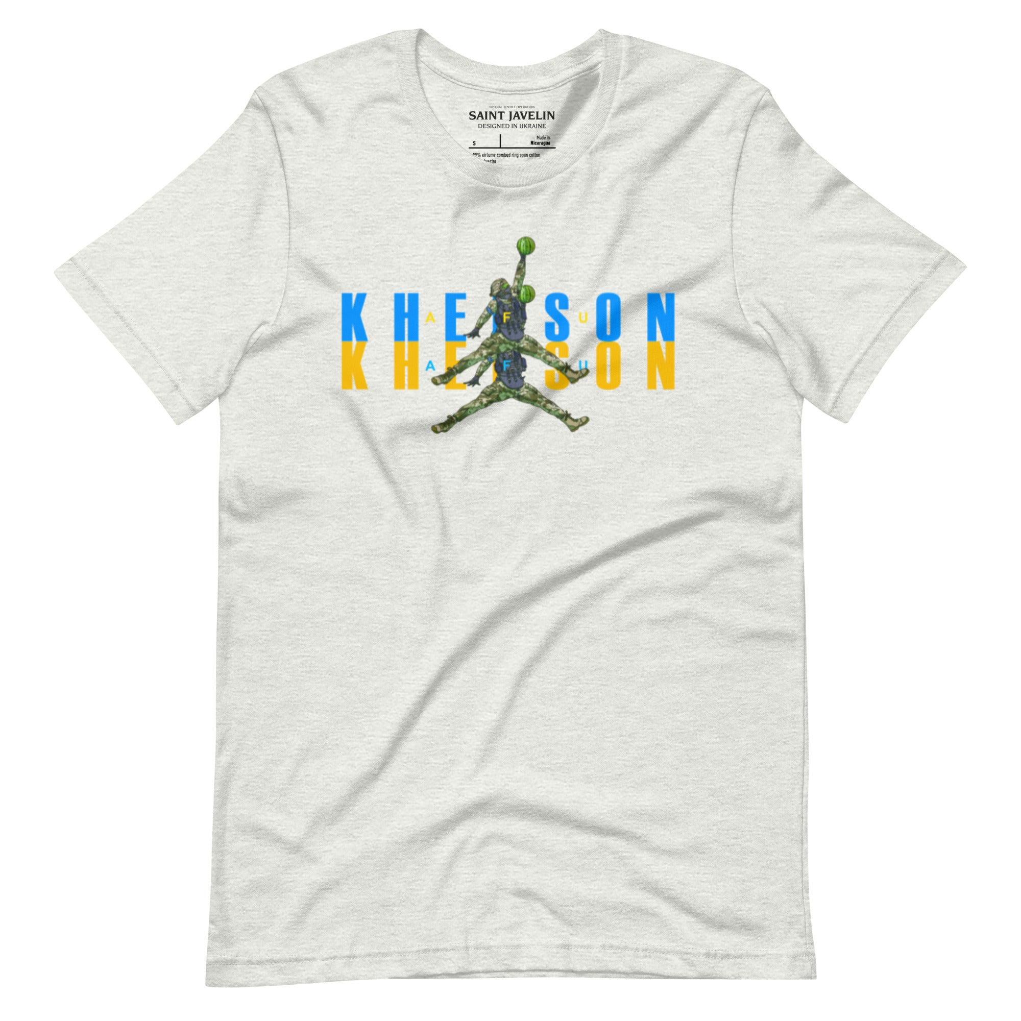 Kherson - Watermelon Warrior Blue + Yellow - Adult TShirt - Saint Javelin