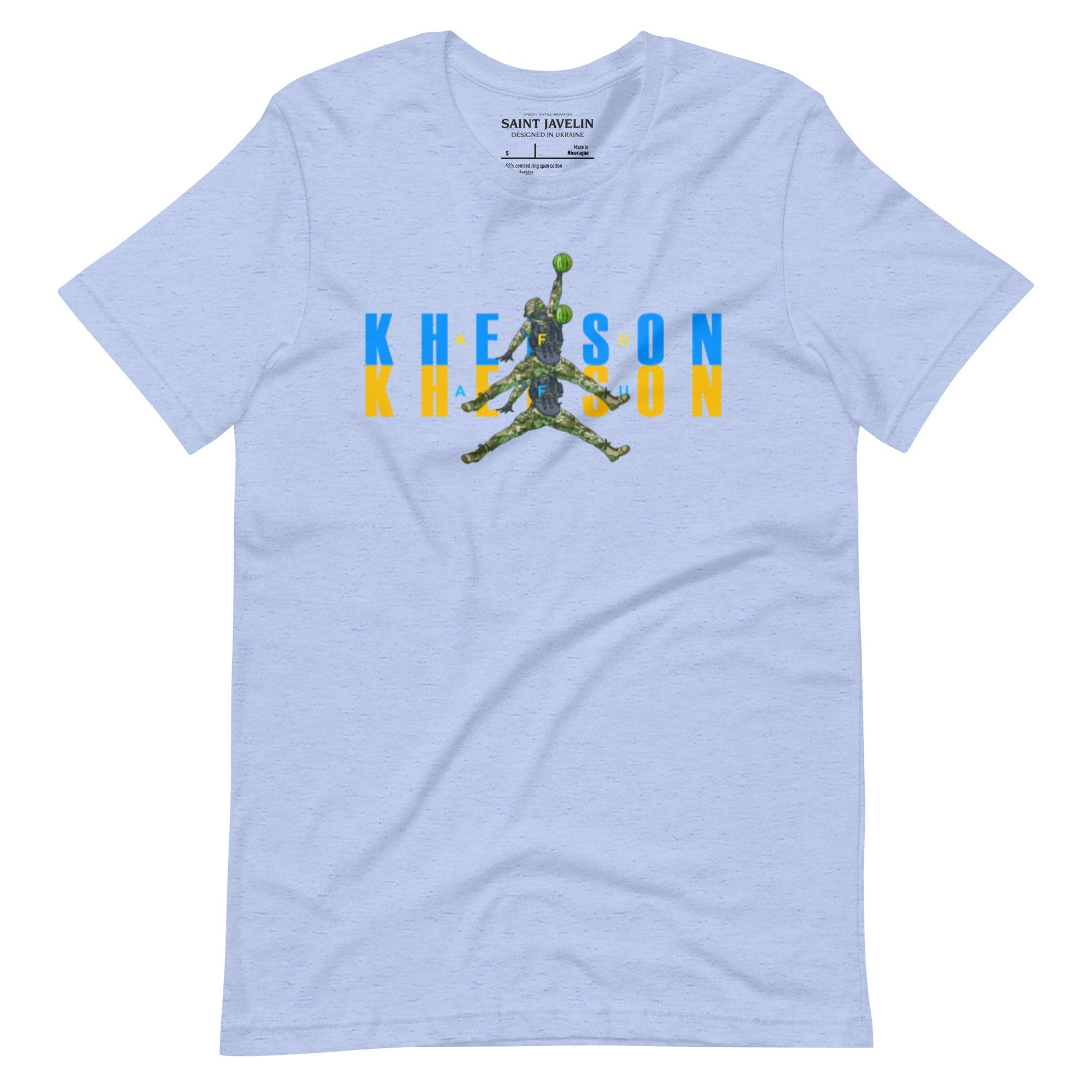 Kherson - Watermelon Warrior Blue + Yellow - Adult TShirt - Saint Javelin