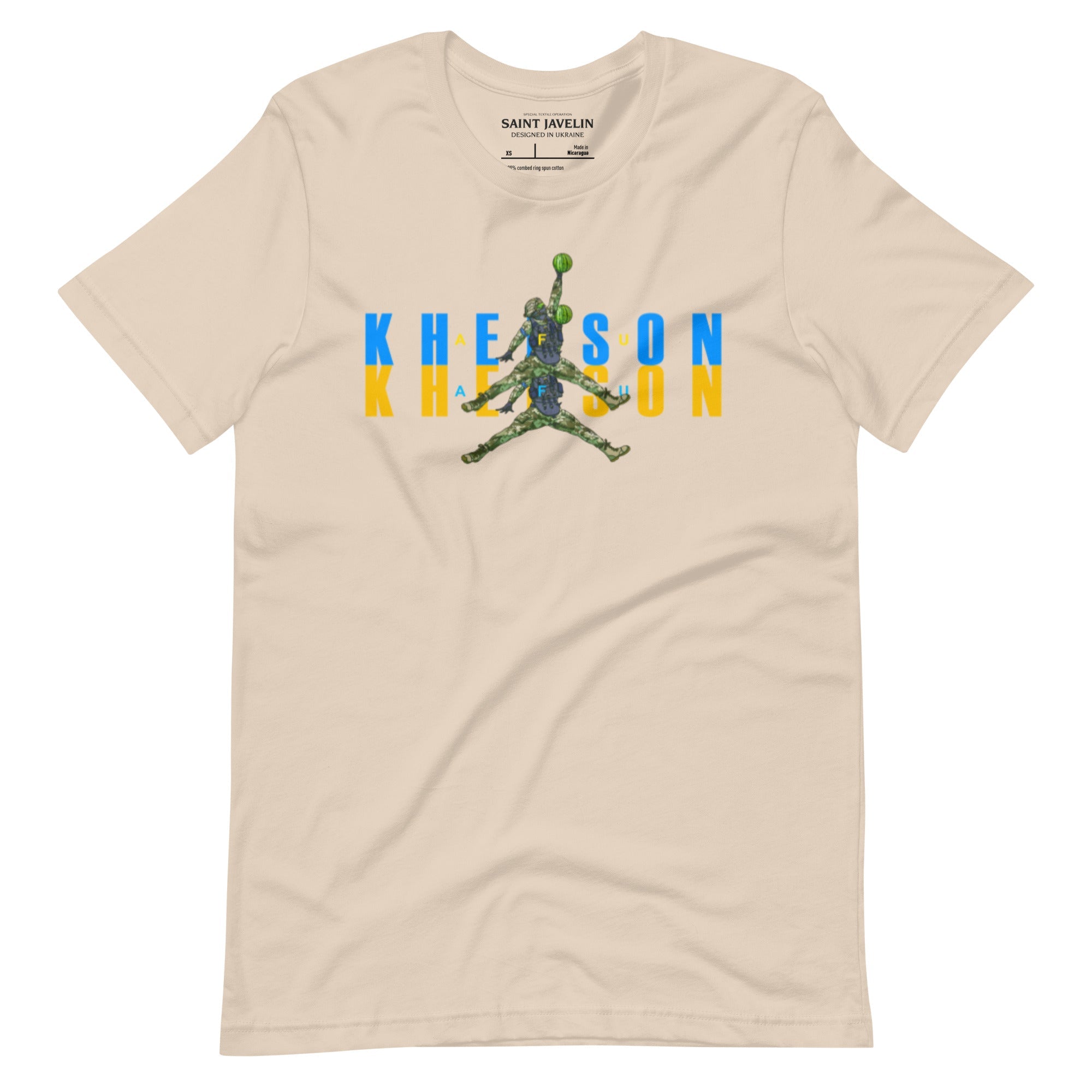 Kherson - Watermelon Warrior Blue + Yellow - Adult TShirt - Saint Javelin