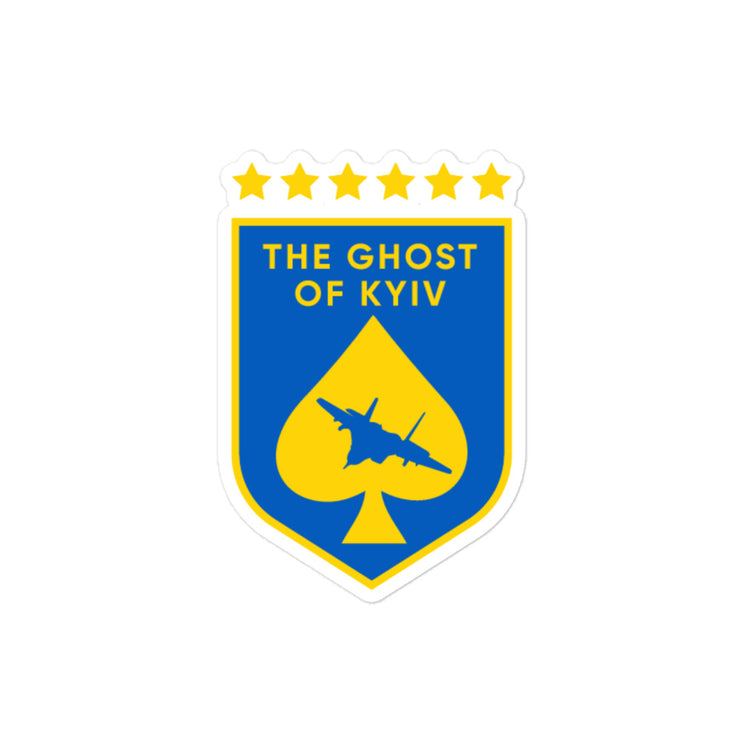 Ghost of Kyiv Crest - Sticker