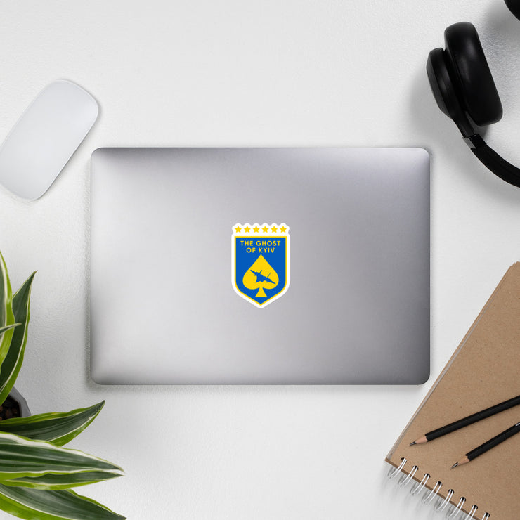 Ghost of Kyiv Crest - Sticker