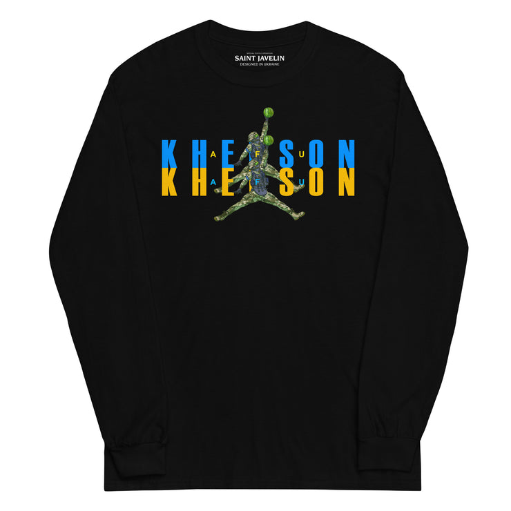 Kherson - Watermelon Warrior Blue + Yellow - Adult Long Sleeve Shirt