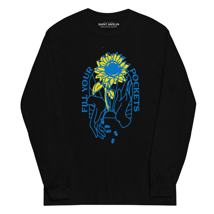 Fill Your Pockets With Sunflowers - Adult Long Sleeve Shirt