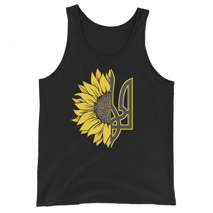 Sunflowers + Tryzub - Adult Tank Top