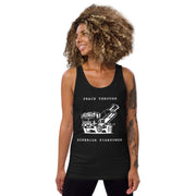 NAFO x HIMARS - Peace Through Superior Firepower - Adult Tank Top (white outline)