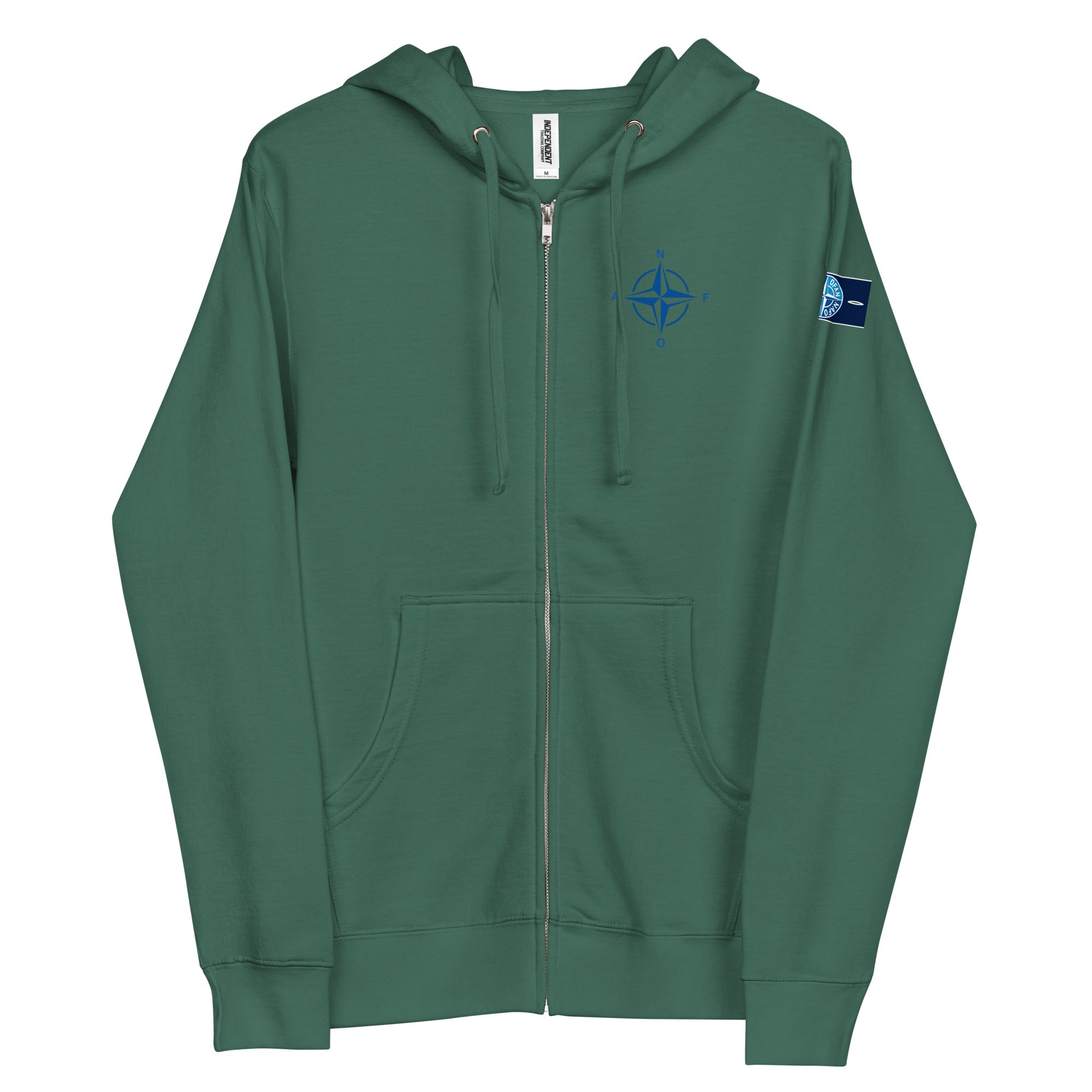 NAFO Compass - Adult Zip Up Hoodie - Saint Javelin
