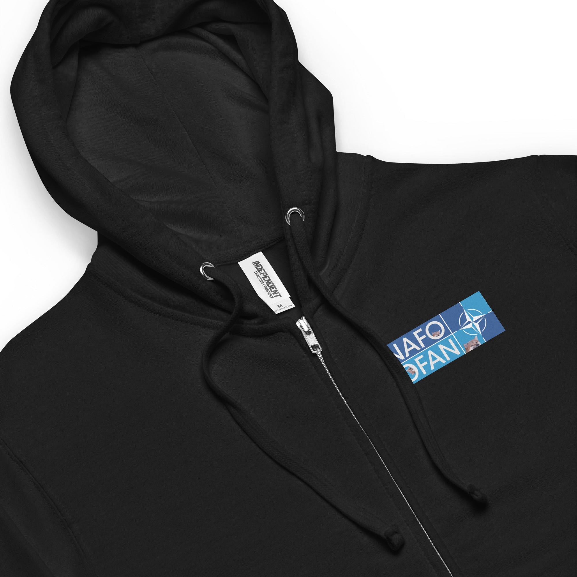 NAFO Insignia x Slava Ukraini - Adult Zip Up Hoodie - Saint Javelin
