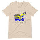 NAFO x HIMARS - Peace Through Superior Firepower - Adult TShirt (blue and yellow) - Saint Javelin