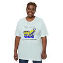 NAFO x HIMARS - Peace Through Superior Firepower - Adult TShirt (blue and yellow) - Saint Javelin