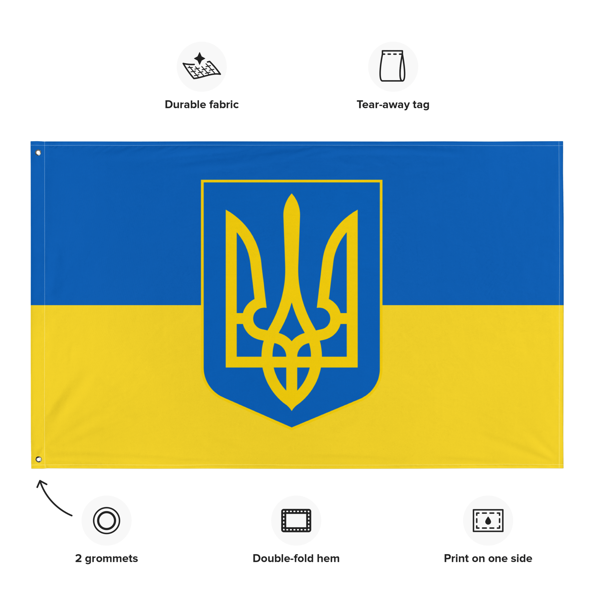National Tryzub - Ukrainian Flag