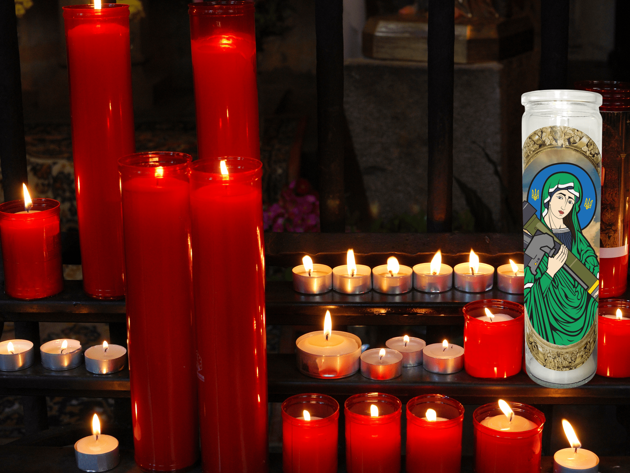 Saint Javelin Prayer Candle - Saint Javelin