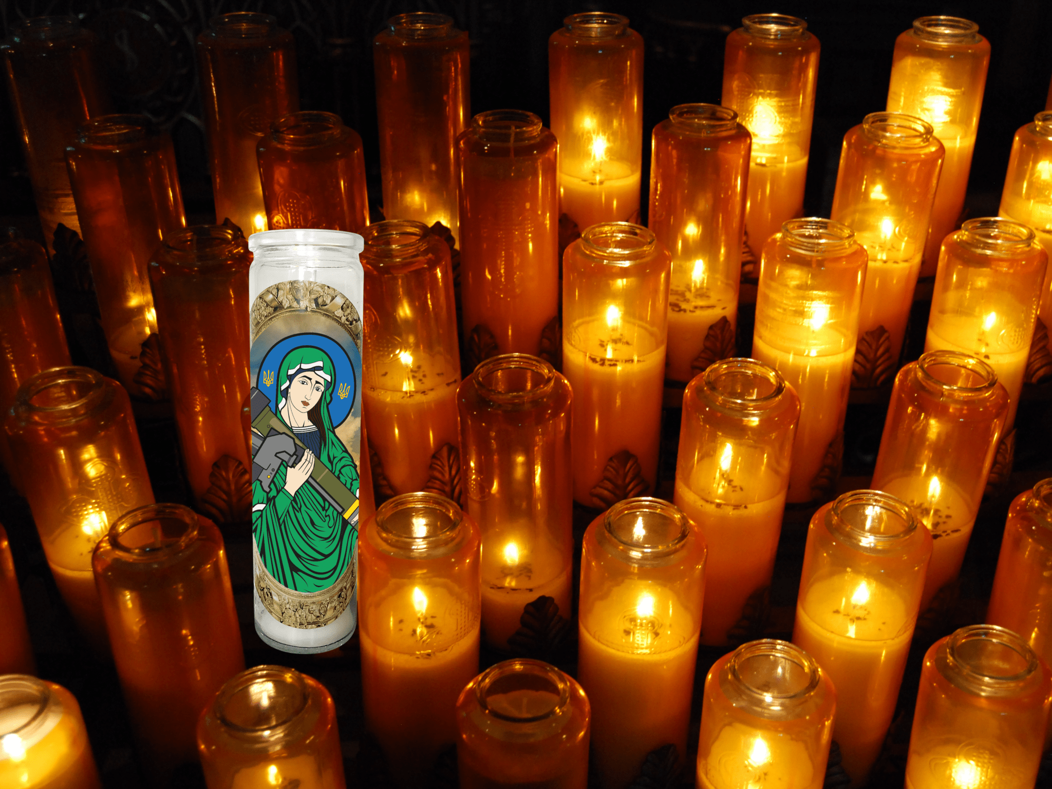 Saint Javelin Prayer Candle - Saint Javelin