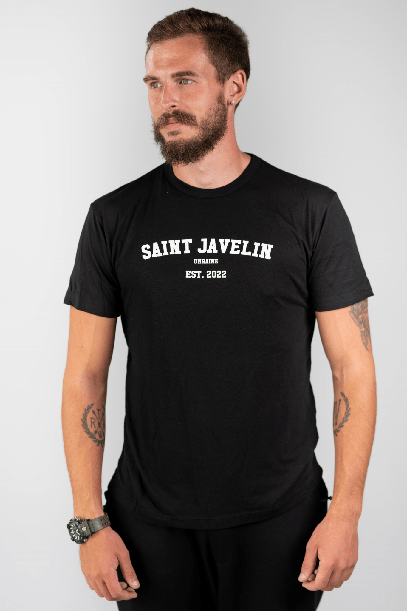 Saint Javelin Wordmark - Premium Adult TShirt - Saint Javelin
