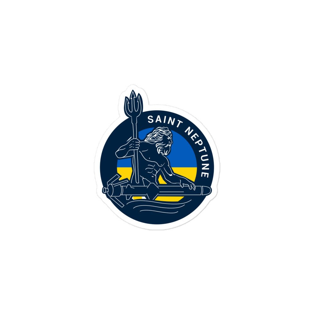 Saint Neptune Protector of the Seas - Sticker - Saint Javelin