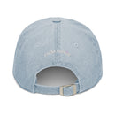 Slava Ukraini on Ukrainian Flag - Denim Dad Hat - Saint Javelin