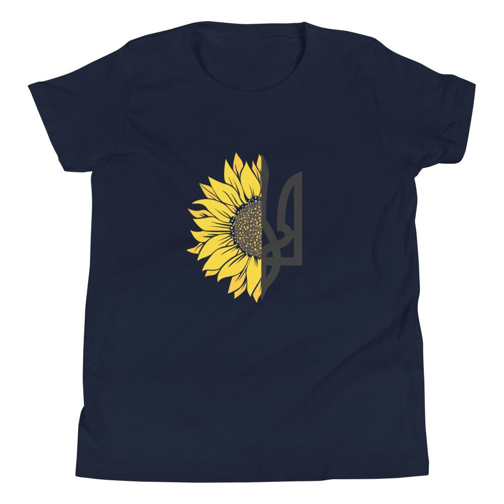 Sunflower and Tryzub - Youth Unisex TShirt - Saint Javelin