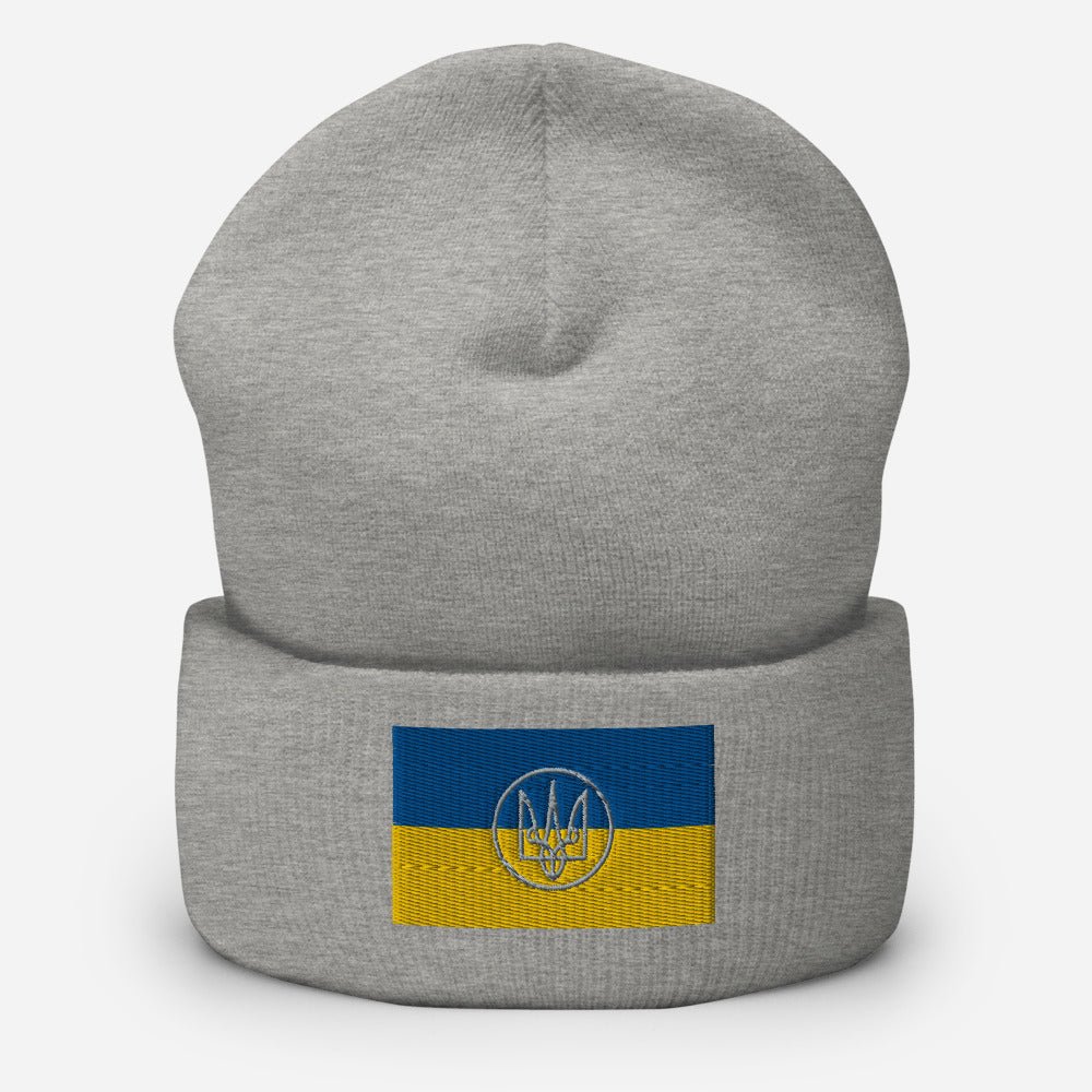 Tryzub on Ukrainian Flag - Adult Hat