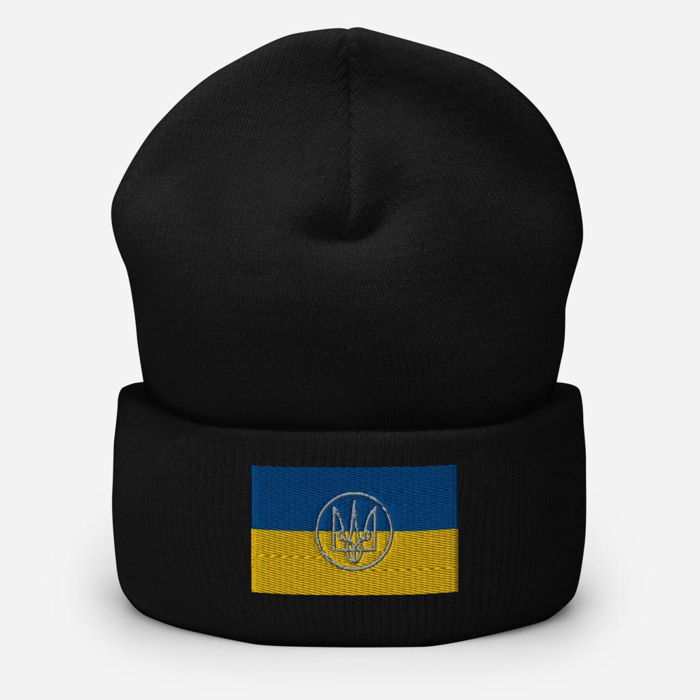 Tryzub on Ukrainian Flag - Adult Hat