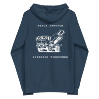 Tryzub x HIMARS - Peace Through Superior Firepower - Adult Zip Up Hoodie - Saint Javelin