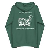Tryzub x HIMARS - Peace Through Superior Firepower - Adult Zip Up Hoodie - Saint Javelin