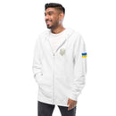 Tryzub x Ukrainian Flag - Adult Zip Up Hoodie - Saint Javelin