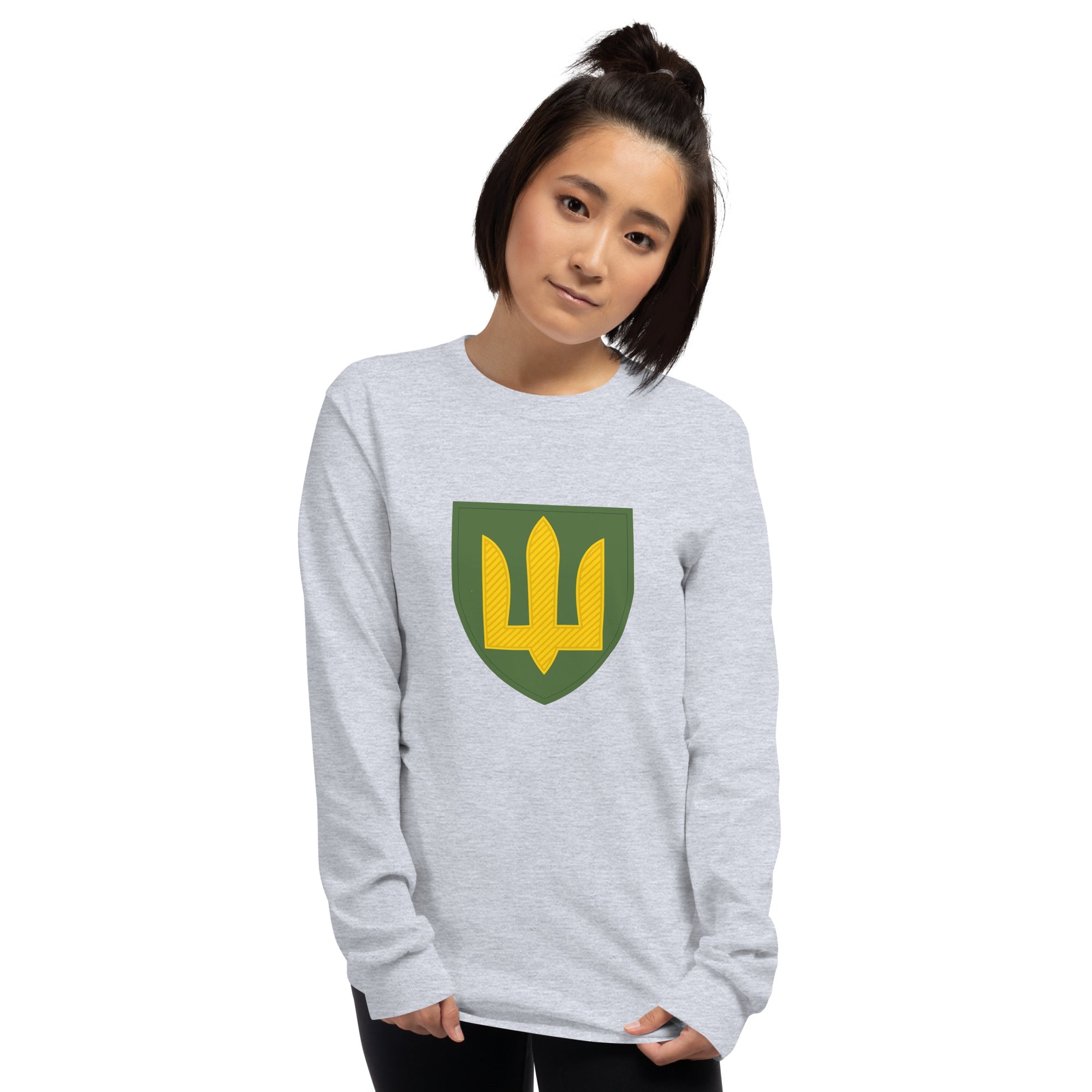 Ukrainian Armoured Forces Tryzub - Long Sleeve Shirt - Saint Javelin