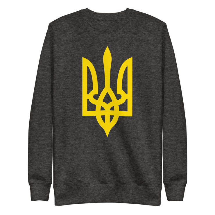 Yellow Tryzub - Adult Crewneck Sweatshirt