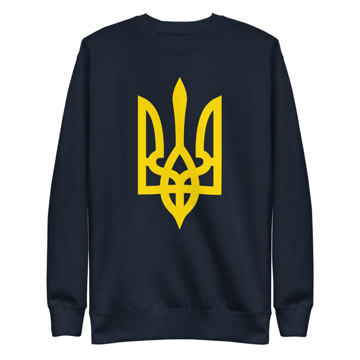 Yellow Tryzub - Adult Crewneck Sweatshirt