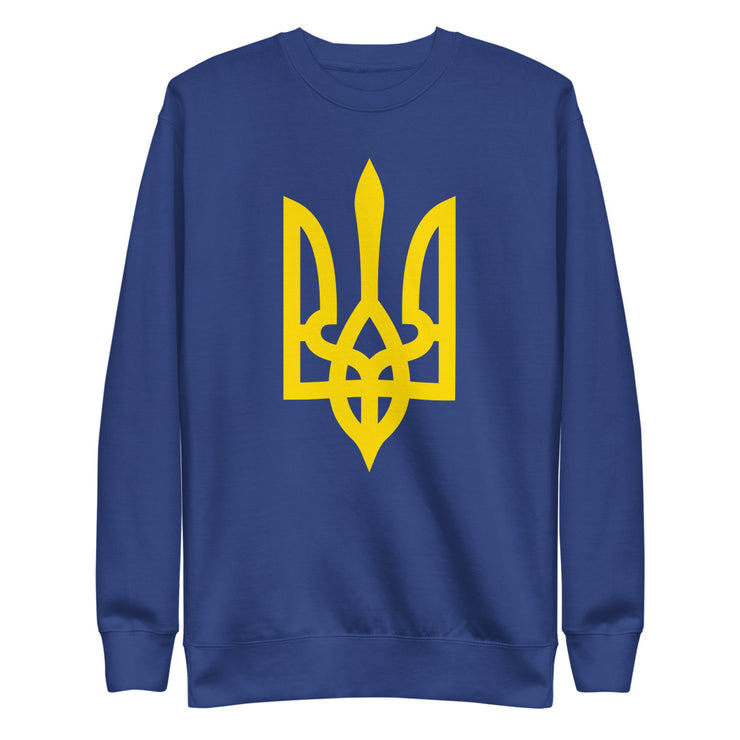 Yellow Tryzub - Adult Crewneck Sweatshirt