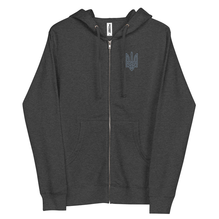 Tryzub x F-16 Falcon - Adult Zip Up Hoodie