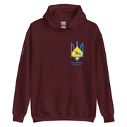Ghost of Kyiv - Tryzub on Right Sleeve - Adult Hoodie