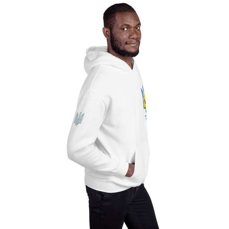 Ghost of Kyiv - Tryzub on Right Sleeve - Adult Hoodie
